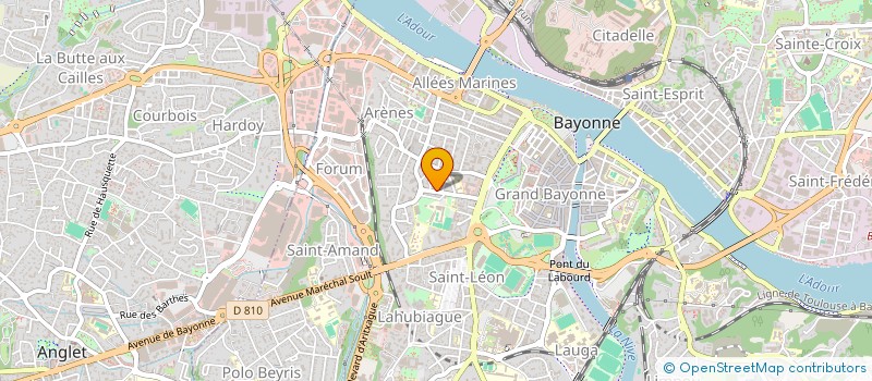localisation de l'entreprise HOLDING LAPEYRERE à BAYONNE