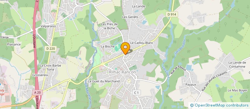 localisation de l'entreprise HOLDING LARCS  RILHAC-RANCON