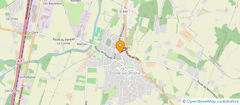 localisation de l'entreprise HOLDING LASSAGNE  ETOILE-SUR-RHONE