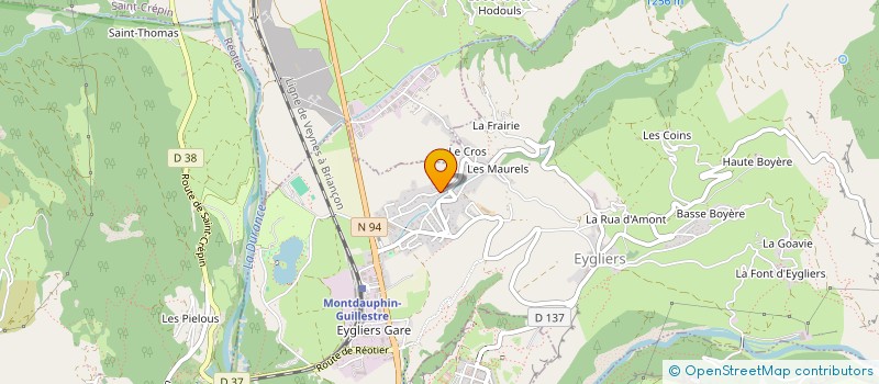 localisation de l'entreprise HOLDING LAURENS  EYGLIERS