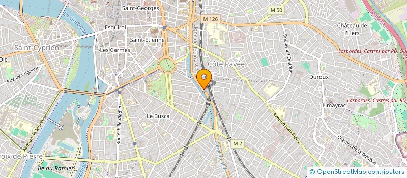 localisation de l'entreprise HOLDING LAURENS-GUILLAUME  TOULOUSE