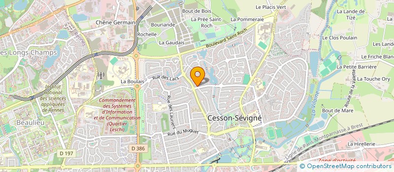 localisation de l'entreprise HOLDING LAURIERS  CESSON-SEVIGNE