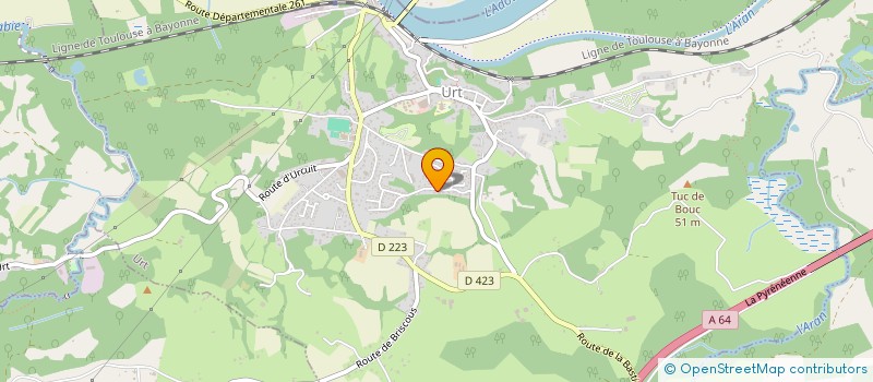 localisation de l'entreprise HOLDING LAVIGNE  URT