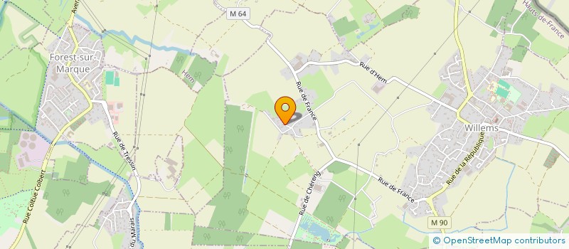 localisation de l'entreprise HOLDING LAVIGNE GESTION à CAMPHIN-EN-PEVELE