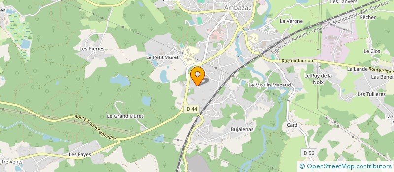 localisation de l'entreprise HOLDING LB  AMBAZAC