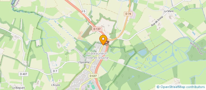 localisation de l'entreprise HOLDING LBYM  CHATEAUNEUF-D'ILLE-ET-VILAINE