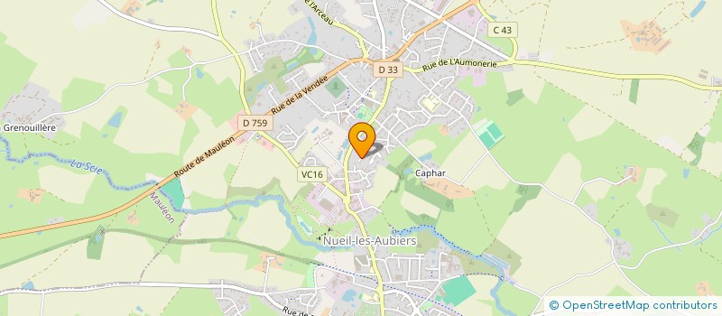 localisation de l'entreprise HOLDING LC2J  NUEIL-LES-AUBIERS