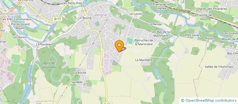 localisation de l'entreprise HOLDING LDF à VEIGNE