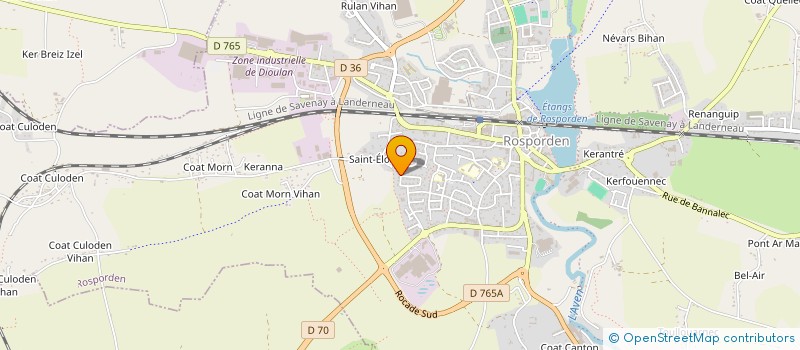 localisation de l'entreprise HOLDING LDGO  ROSPORDEN