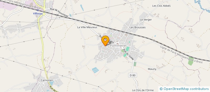 localisation de l'entreprise HOLDING LE BERT 22  POMMERET