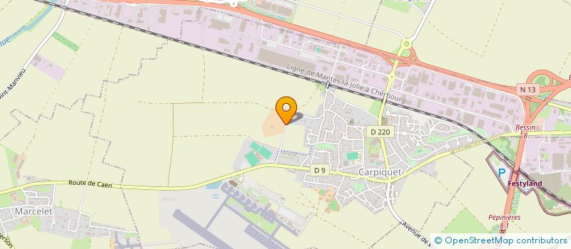 localisation de l'entreprise HOLDING LE CLOS DE LA MOTTE  CARPIQUET