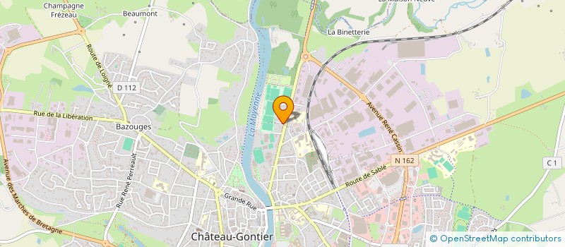 localisation de l'entreprise HOLDING LE GALL IMMO  CHATEAU-GONTIER-SUR-MAYENNE