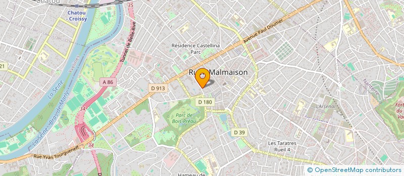 localisation de l'entreprise HOLDING LE GRELLE à RUEIL-MALMAISON