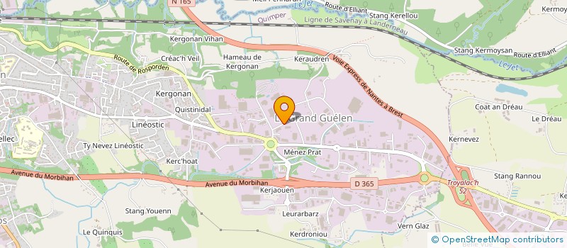 localisation de l'entreprise HOLDING LE GUILLOU à QUIMPER