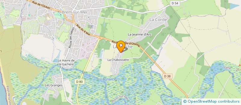 localisation de l'entreprise HOLDING LE MOAN - MOUNIER à BREM-SUR-MER