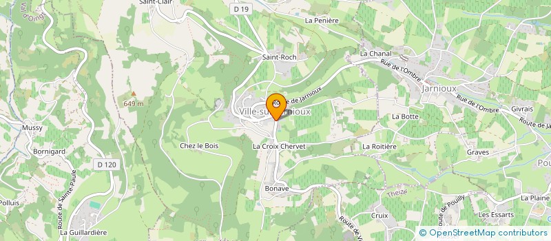 localisation de l'entreprise HOLDING LE NID DES FAUVETTES  VILLE-SUR-JARNIOUX