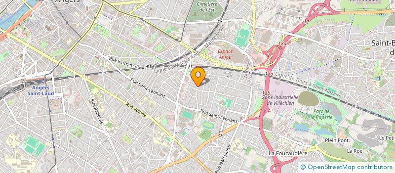 localisation de l'entreprise HOLDING LE ROC 1719 à ANGERS