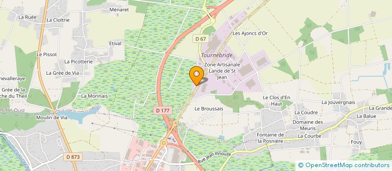 localisation de l'entreprise HOLDING LE ROCH LM  BAINS-SUR-OUST