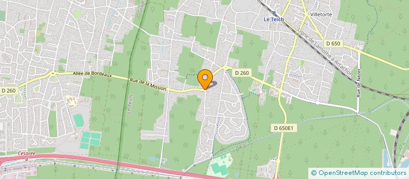 localisation de l'entreprise HOLDING LE SEREC-TEJERA  LE TEICH