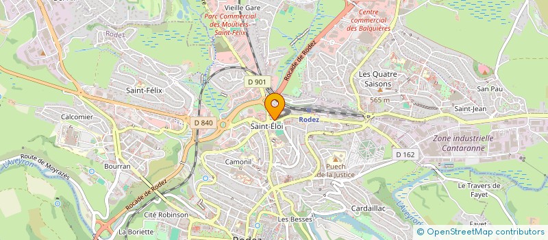 localisation de l'entreprise HOLDING LEA  RODEZ