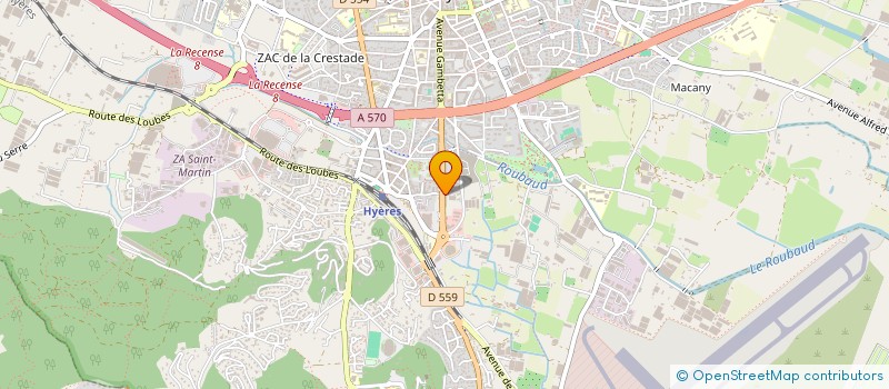 localisation de l'entreprise HOLDING LEBEC  HYERES