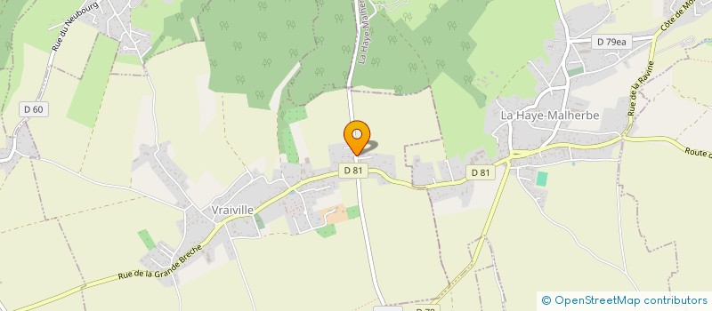 localisation de l'entreprise HOLDING LEBOURGEOIS  VRAIVILLE