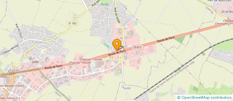 localisation de l'entreprise HOLDING LEBRUN  CHAURAY