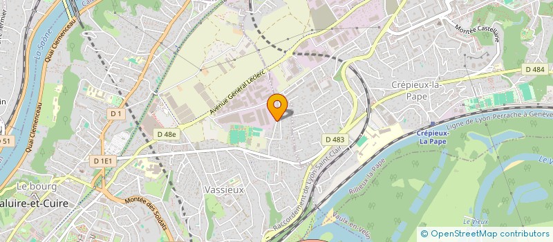 localisation de l'entreprise HOLDING LECCT à CALUIRE-ET-CUIRE