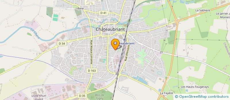 localisation de l'entreprise HOLDING LEGOURD à CHATEAUBRIANT