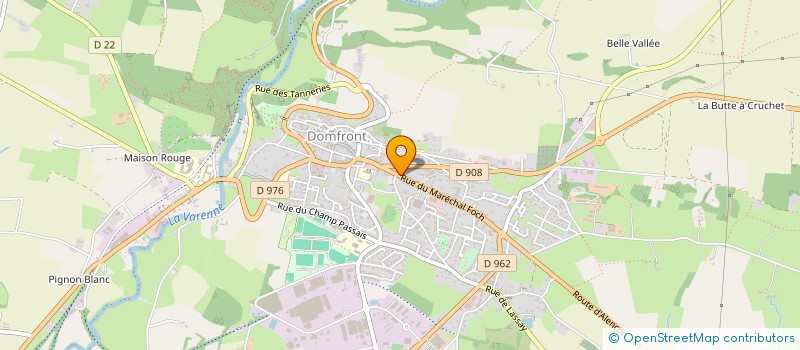 localisation de l'entreprise HOLDING LEMARIE à DOMFRONT-EN-POIRAIE