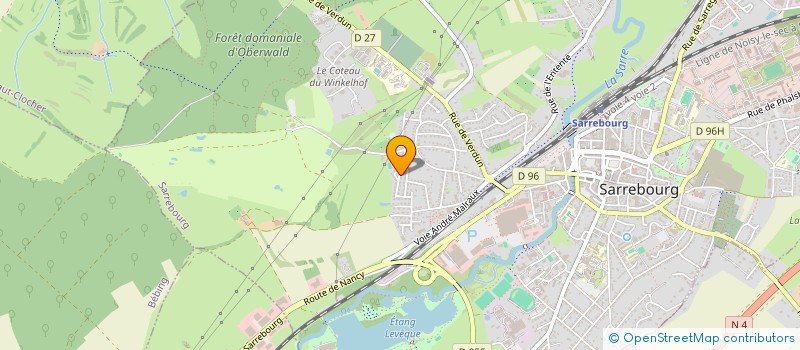 localisation de l'entreprise HOLDING LENA INVEST  SARREBOURG