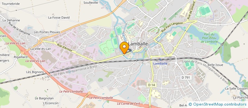 localisation de l'entreprise HOLDING LENA-KREMER  LAMBALLE-ARMOR