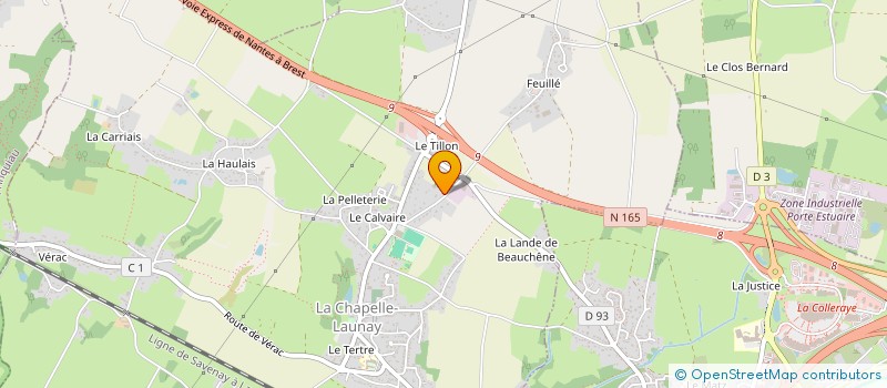localisation de l'entreprise HOLDING LEROY DENIEL  LA CHAPELLE-LAUNAY