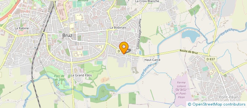 localisation de l'entreprise HOLDING LES 3 VALLEES  BRUZ