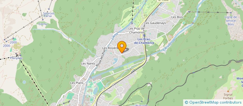 localisation de l'entreprise HOLDING LES AIRELLES  CHAMONIX-MONT-BLANC