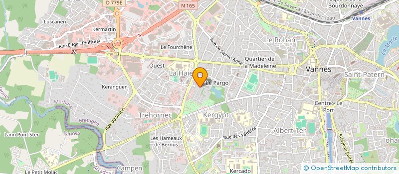 localisation de l'entreprise HOLDING LES CHENES à VANNES