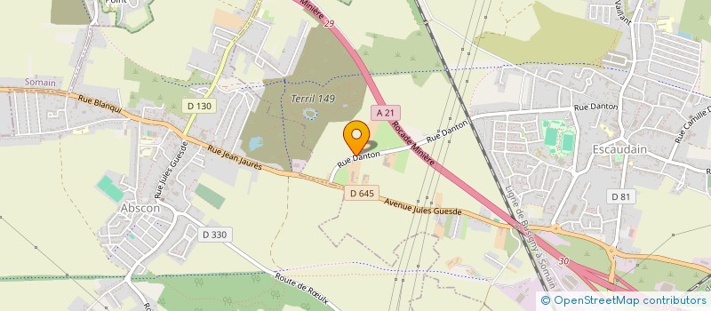 localisation de l'entreprise HOLDING LES CINQ MUIDS  ESCAUDAIN