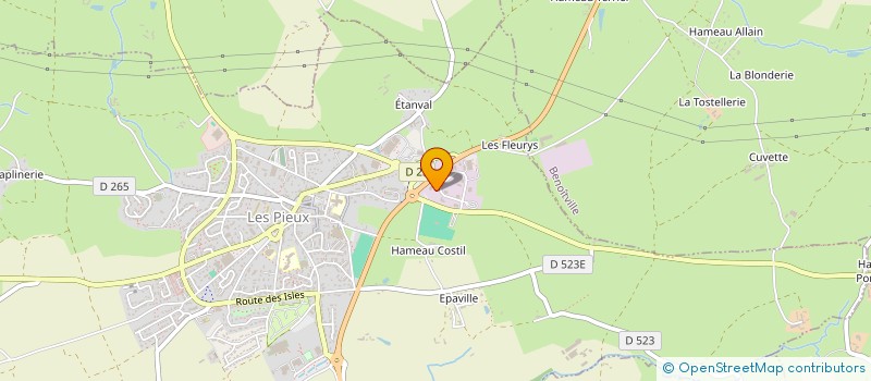 localisation de l'entreprise HOLDING LES COSTILS  LES PIEUX