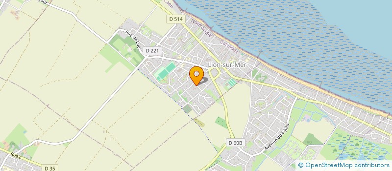 localisation de l'entreprise HOLDING LES PENSEES  LION-SUR-MER