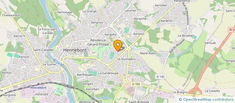 localisation de l'entreprise HOLDING LES QUATRE FEUILLES  KERVIGNAC