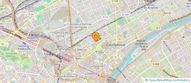 localisation de l'entreprise HOLDING LETAYREY à COURBEVOIE