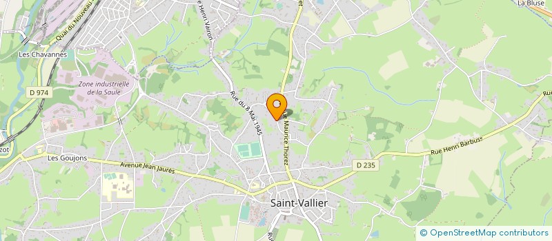 localisation de l'entreprise HOLDING LEVS  SAINT-VALLIER