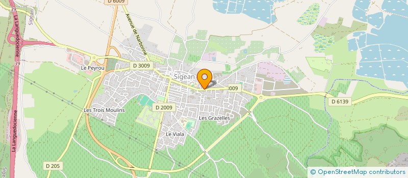 localisation de l'entreprise HOLDING LFL  SIGEAN