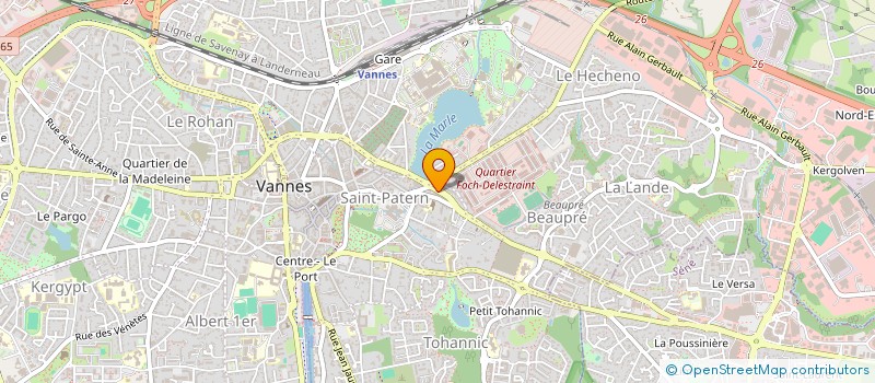 localisation de l'entreprise HOLDING LHMS à VANNES