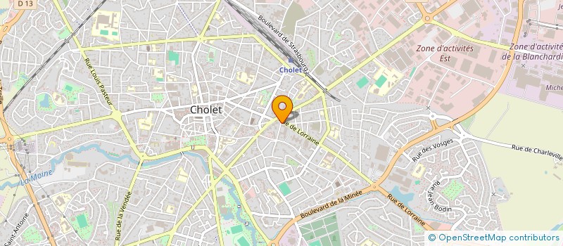 localisation de l'entreprise HOLDING LHUMEAU STANY à CHOLET