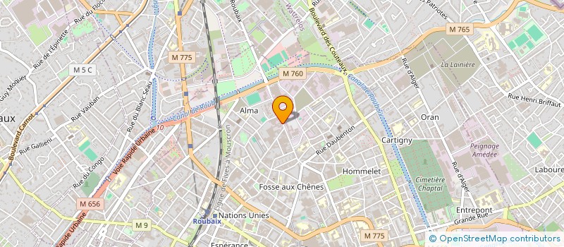 localisation de l'entreprise HOLDING LIAGRE  ROUBAIX