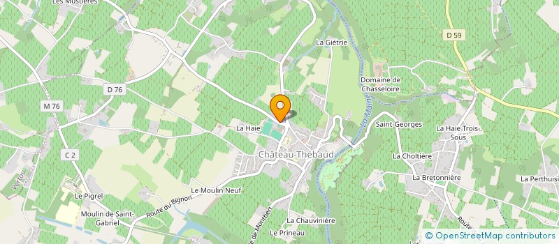 localisation de l'entreprise HOLDING LIGNEAU  CHATEAU-THEBAUD