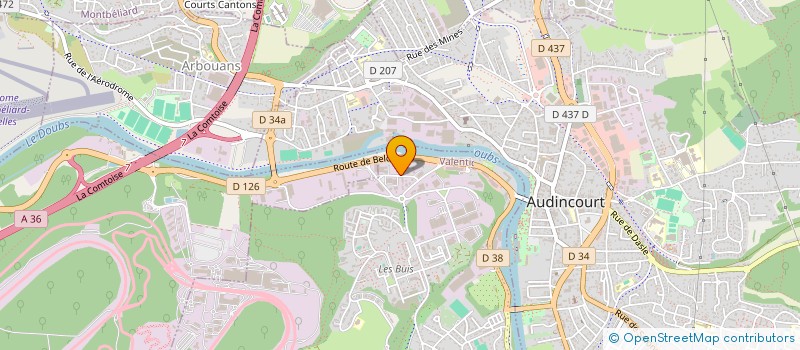 localisation de l'entreprise HOLDING LINGENET  VALENTIGNEY