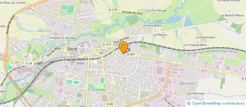 localisation de l'entreprise HOLDING LIVIO BAGLIONE à VITRE