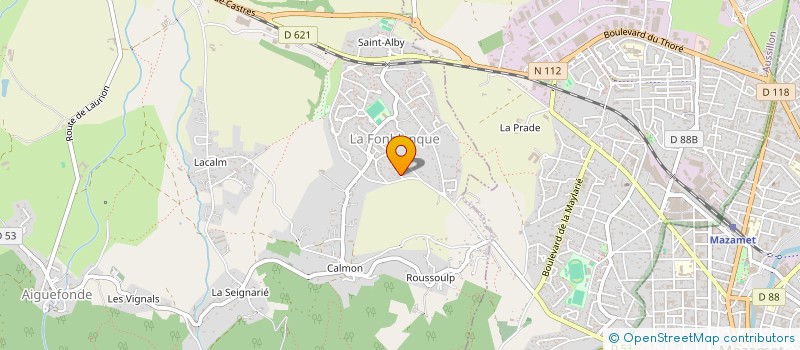 localisation de l'entreprise HOLDING LLAB  AIGUEFONDE